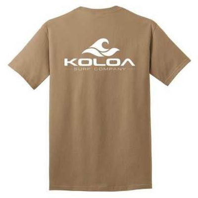 Koloa Surf Co. Pocket Logo Tee Classic 2-Sided Wave Logo Heavy Cotton T-Shirts Koloa Surf Company Mens Apparel