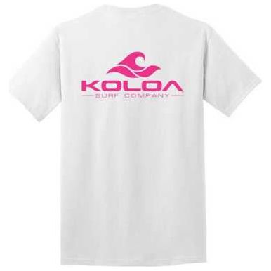 Koloa Surf Co. Pocket Logo Tee Classic 2-Sided Wave Logo Heavy Cotton T-Shirts Koloa Surf Company Mens Apparel