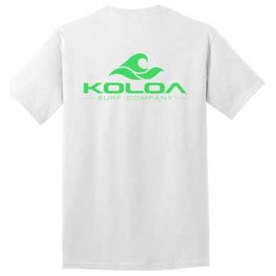 Koloa Surf Co. Pocket Logo Tee Classic 2-Sided Wave Logo Heavy Cotton T-Shirts Koloa Surf Company Mens Apparel