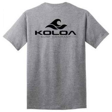 Koloa Surf Co. Pocket Logo Tee Classic 2-Sided Wave Logo Heavy Cotton T-Shirts Koloa Surf Company Mens Apparel