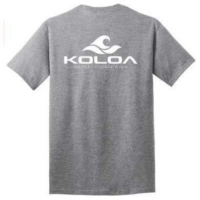 Koloa Surf Co. Pocket Logo Tee Classic 2-Sided Wave Logo Heavy Cotton T-Shirts Koloa Surf Company Mens Apparel