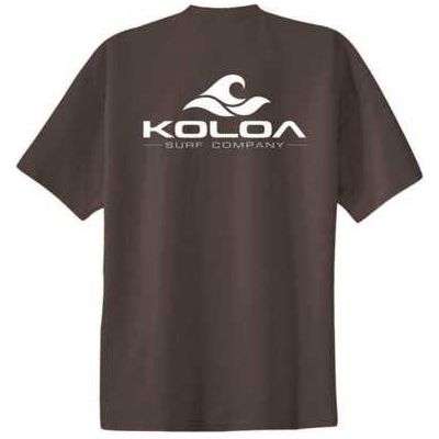 Koloa Surf Co. Pocket Logo Tee Classic 2-Sided Wave Logo Heavy Cotton T-Shirts Koloa Surf Company Mens Apparel