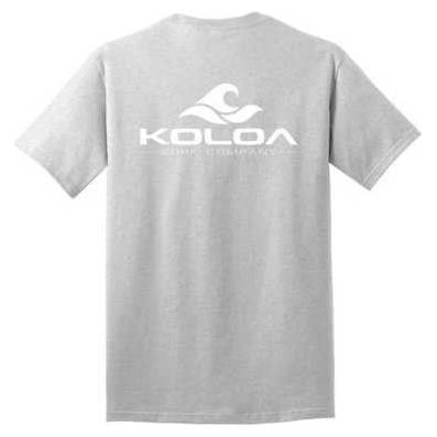 Koloa Surf Co. Pocket Logo Tee Classic 2-Sided Wave Logo Heavy Cotton T-Shirts Koloa Surf Company Mens Apparel