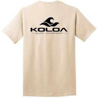 Koloa Surf Co. Pocket Logo Tee Classic 2-Sided Wave Logo Heavy Cotton T-Shirts Koloa Surf Company Mens Apparel