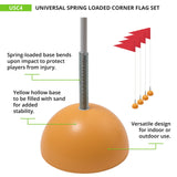 Champion Sports SPRING LOADED SOCCER CORNER FLAGS