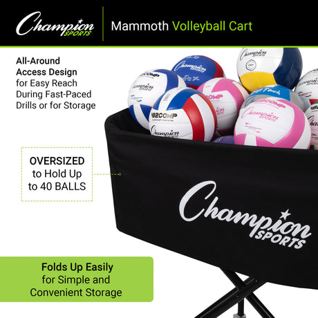 Champion Sports MAMMOTH VOLLEYBALL CART