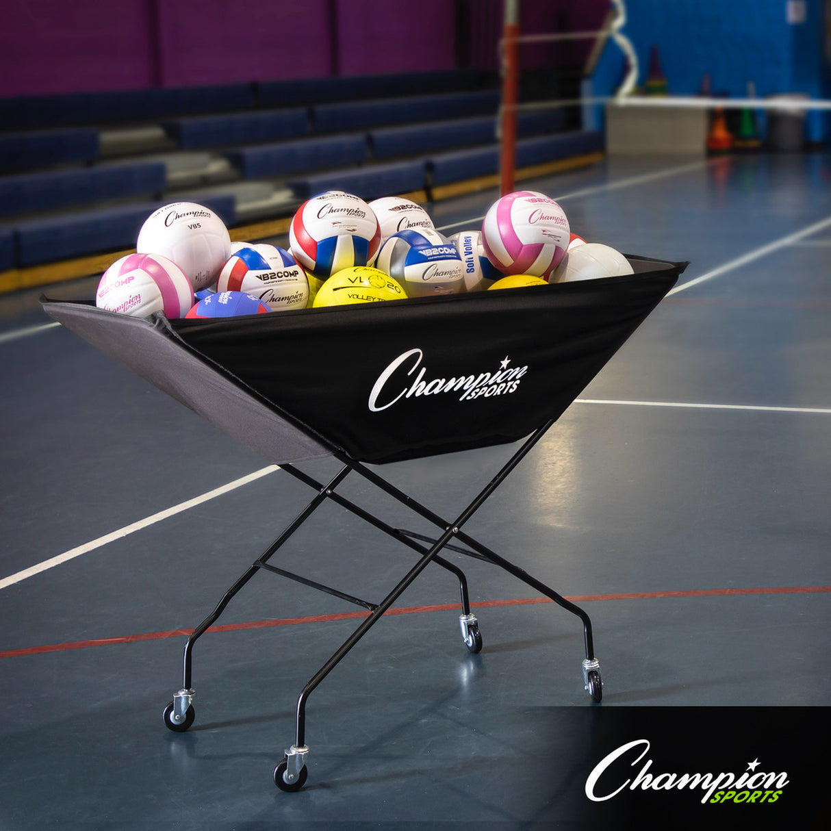 Champion Sports PRO COLLAPSIBLE VOLLEYBALL CART