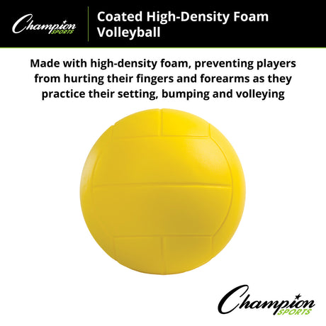 Champion Sports COATED HIGH-DENSITY FOAM VOLLEYBALL