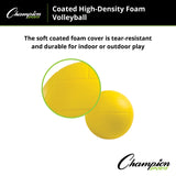 Champion Sports COATED HIGH-DENSITY FOAM VOLLEYBALL