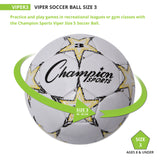 Champion Sports VIPER SOCCER BALL SIZE 3