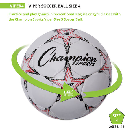 Champion Sports VIPER SOCCER BALL SIZE 3