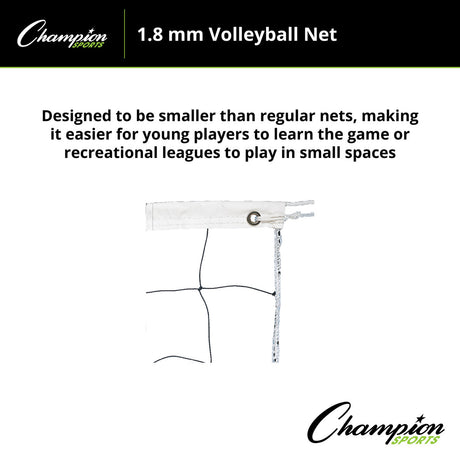 Champion Sports 1.8 MM VOLLEYBALL NET, VN4