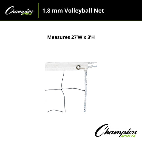 Champion Sports 1.8 MM VOLLEYBALL NET, VN4