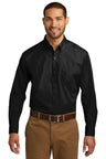 Port Authority ®  Long Sleeve Carefree Poplin Shirt. W100 - Port Authority W100