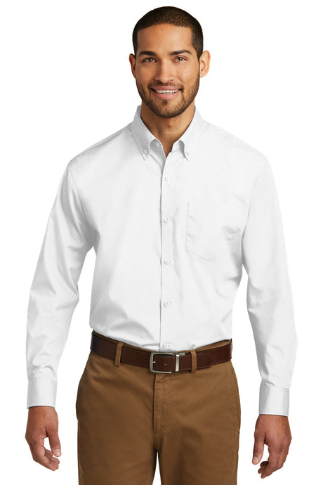 Port Authority W100 Long Sleeve Carefree Poplin Shirt