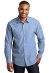 Port Authority W380 Slub Chambray Shirt Wholesale Blank