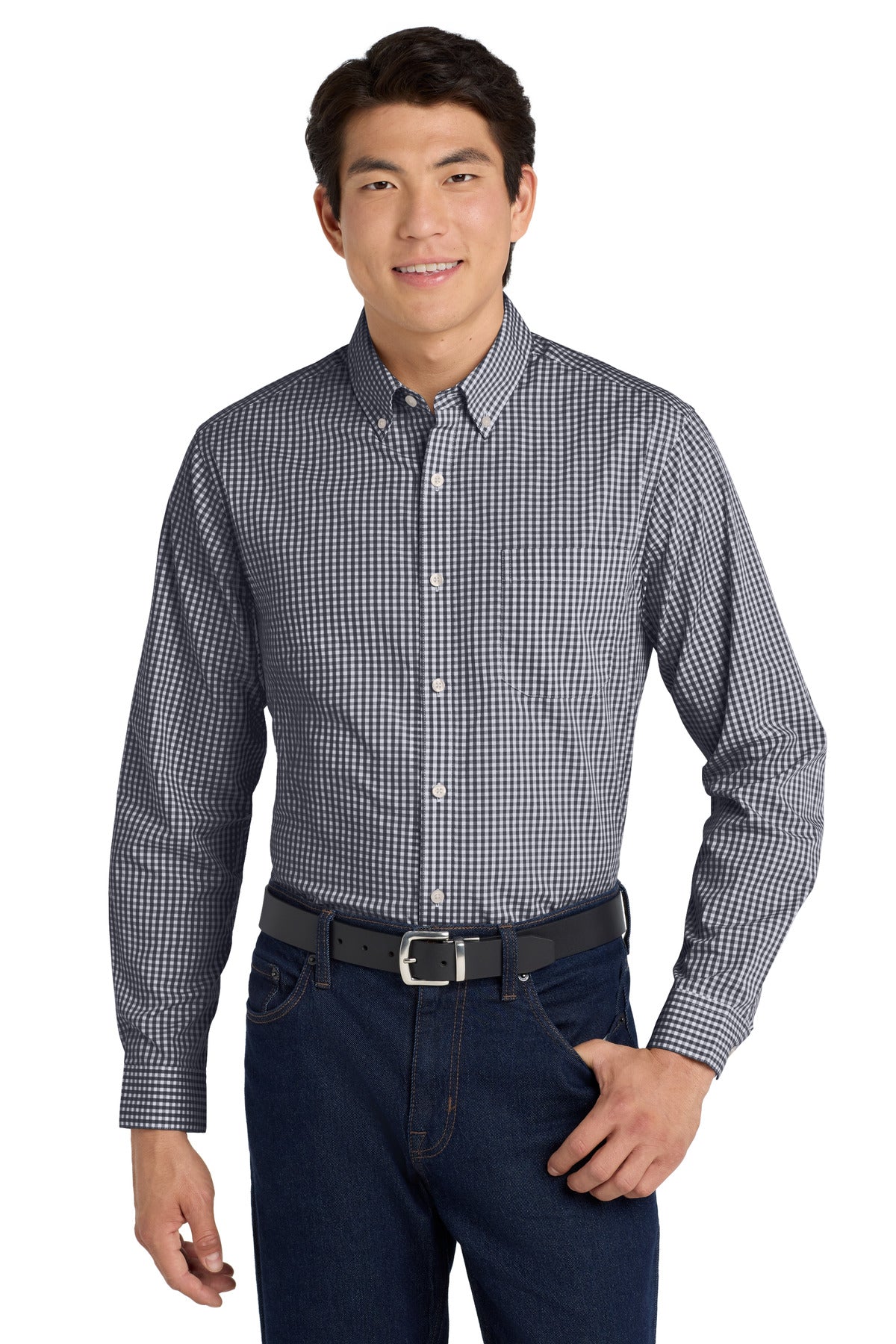 Port Authority  ®  Broadcloth Gingham Easy Care Shirt W644 - Port Authority W644