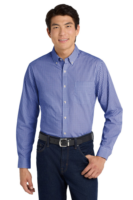 Port Authority  ®  Broadcloth Gingham Easy Care Shirt W644 - Port Authority W644