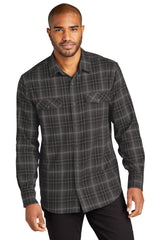 Port Authority ®  Long Sleeve Ombre Plaid Shirt W672 - Port Authority W672
