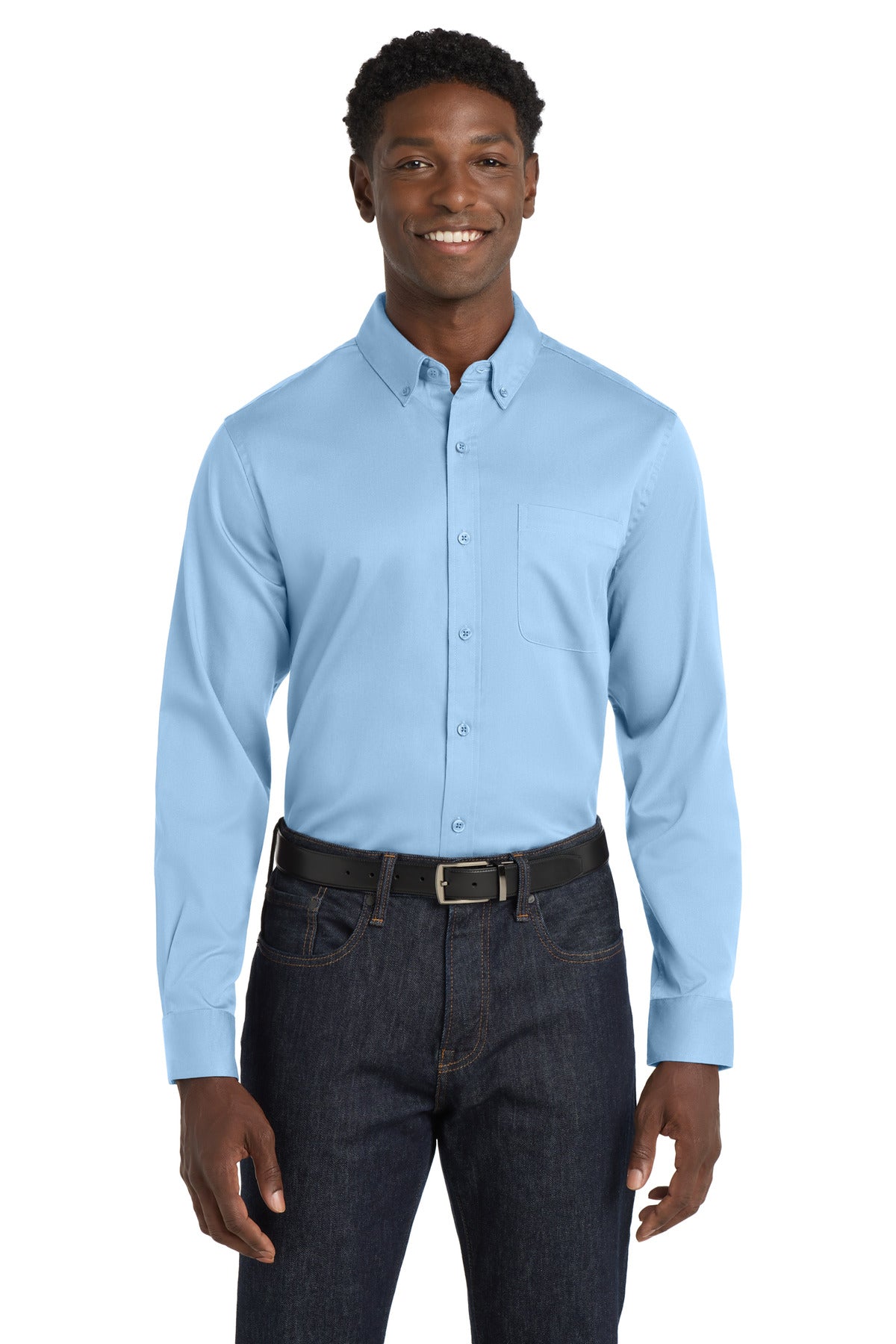 Port Authority ®  Long Sleeve SuperPro React ™  Twill Shirt. W808 - Port Authority W808
