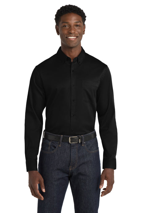 Port Authority ®  Long Sleeve SuperPro React ™  Twill Shirt. W808 - Port Authority W808
