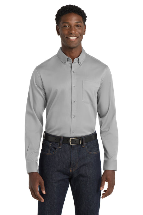 Port Authority ®  Long Sleeve SuperPro React ™  Twill Shirt. W808 - Port Authority W808