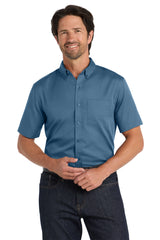 Port Authority ®  Short Sleeve SuperPro React ™  Twill Shirt. W809 - Port Authority W809
