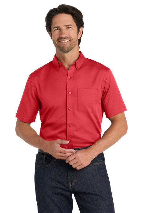 Port Authority W809 Short Sleeve SuperPro React Twill Shirt