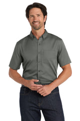 Port Authority ®  Short Sleeve SuperPro React ™  Twill Shirt. W809 - Port Authority W809