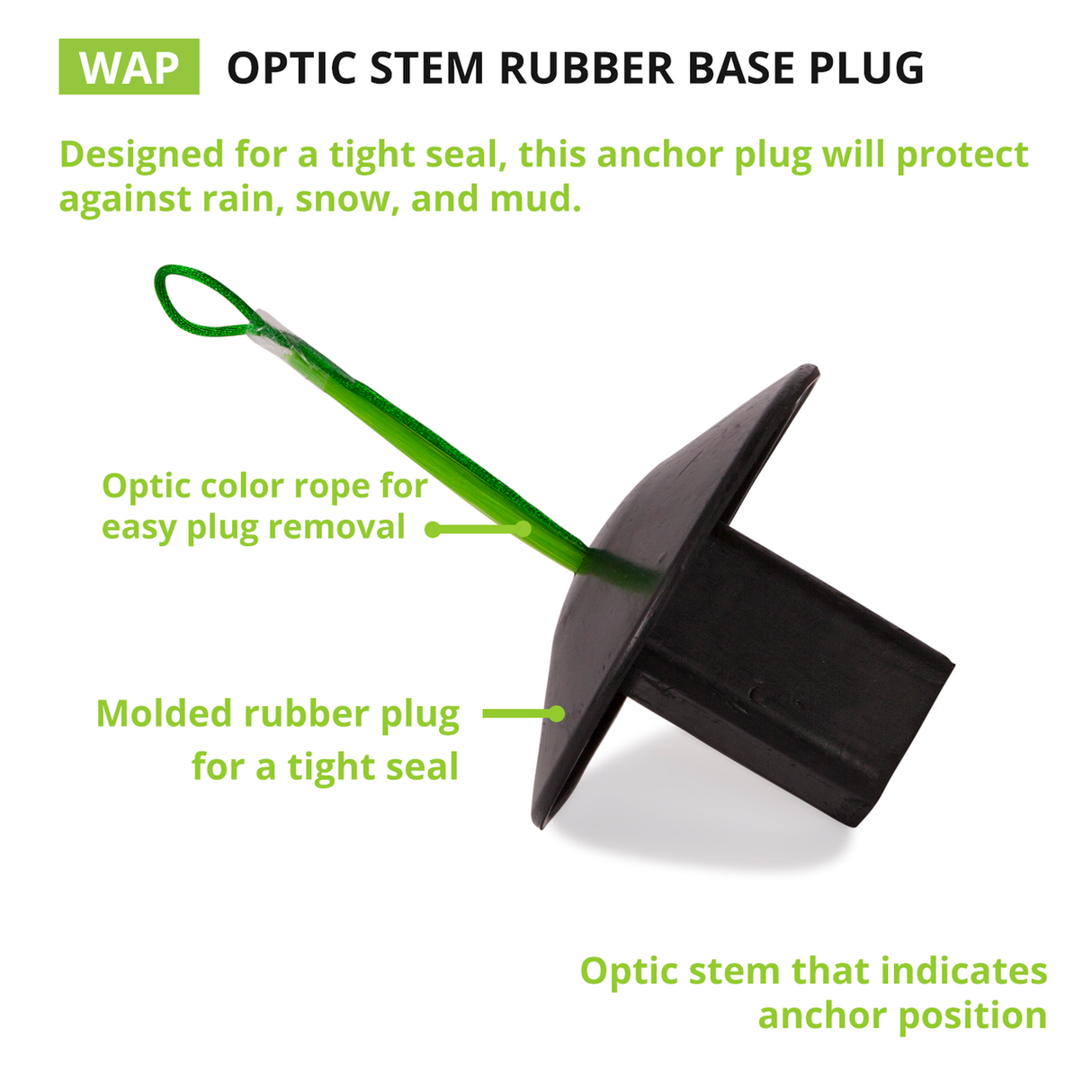Champion Sports RUBBER BASE PLUG