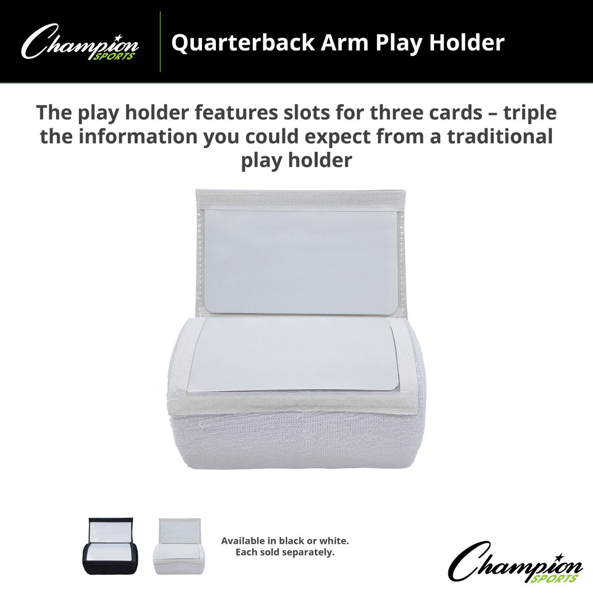 QUARTERBACK ARM PLAY HOLDER BLACK