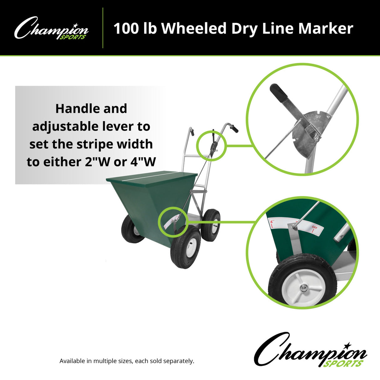 Champion Sports WHEELED DRY LINE MARKER 100 LB