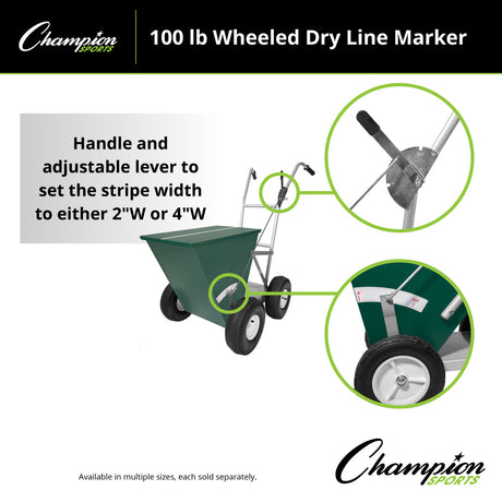 Champion Sports WDL100 Wheeled Dry Line Marker 100 Lb