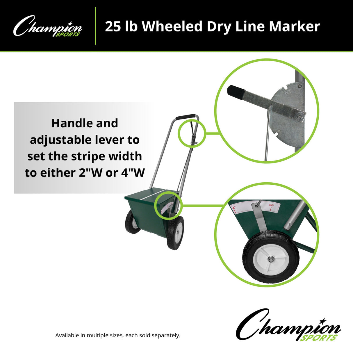 Champion Sports WHEELED DRY LINE MARKER 100 LB