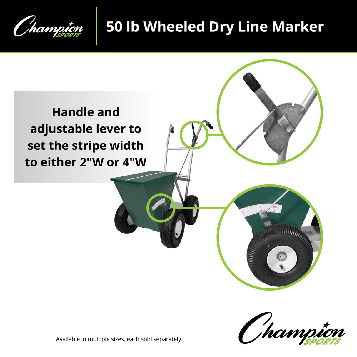 Champion Sports WHEELED DRY LINE MARKER 100 LB