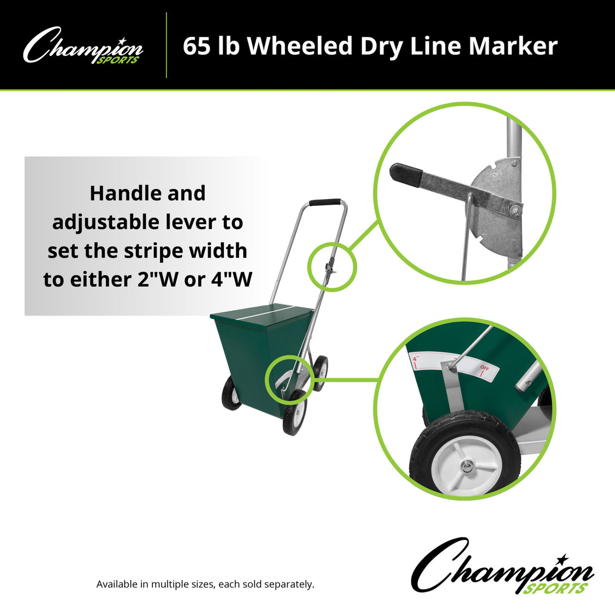 Champion Sports WHEELED DRY LINE MARKER 100 LB