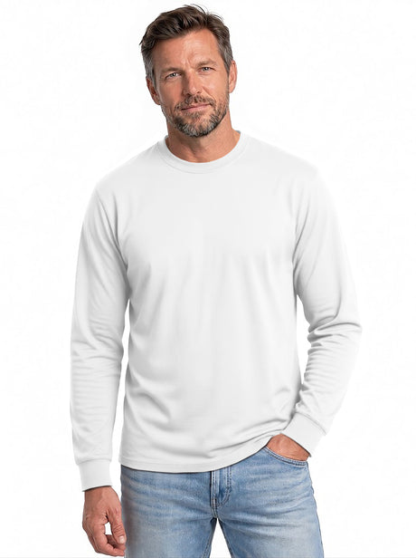 Joe's USA Mens Tall Long Sleeve 50/50 Cotton/Poly T-Shirt