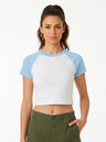 Joe's USA Premium Women's Micro Rib Raglan Baby Tee