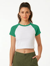 Joe's USA Premium Women's Micro Rib Raglan Baby Tee