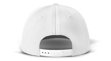 J7256 Clubhouse Performance Rope Cap - White with Black Rope (Back)