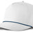 J7256 Clubhouse Performance Rope Cap - White with Dark Blue Rope (Front)