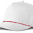 J7256 Clubhouse Performance Rope Cap - White with Red/White/Black Rope (Front)
