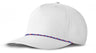 J7256 Clubhouse Performance Rope Cap - White with Red/White/Royal Rope (Front)