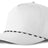 J7256 Clubhouse Performance Rope Cap - White with White/Black Rope (Front)