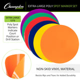 Champion Sports EXTRA-LARGE POLY SPOT MARKER SET