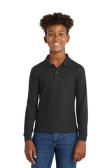 Port Authority Y500LS Youth Long Sleeve Silk Touch Polo Wholesale