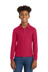 Port Authority Y500LS Youth Long Sleeve Silk Touch Polo Wholesale