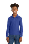 Port Authority ®  Youth Long Sleeve Silk Touch™ Polo.  Y500LS - Port Authority Y500LS