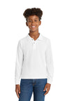 Port Authority ®  Youth Long Sleeve Silk Touch™ Polo.  Y500LS - Port Authority Y500LS