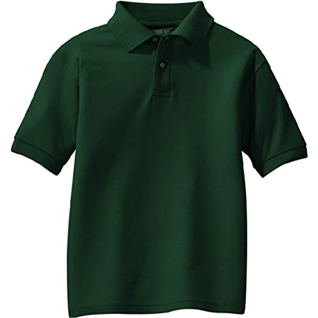 Youth Silk Touch™ Polo Polos/Knits Joe's USA Dark Green Youth X-Small